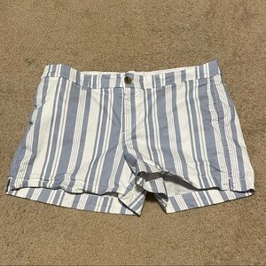 Old navy blue and white striped everyday shorts